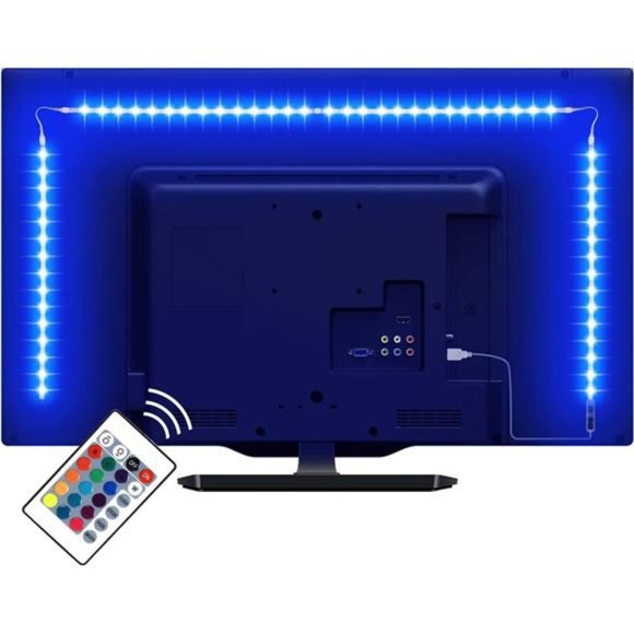 LED Strip Lights for TV,6.56Ft RGB Color Changing TV Backlights with Remote - Picture 1 of 6